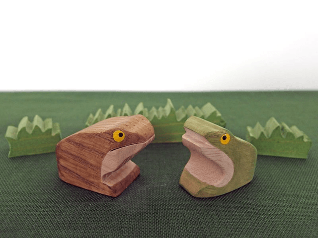 Crapaud en bois   
