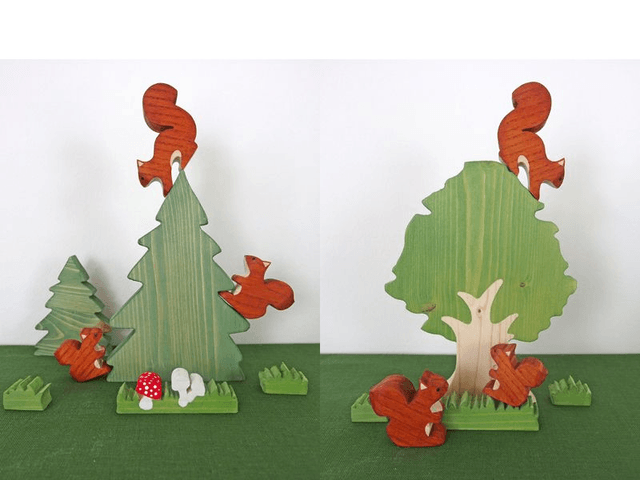 Ecureuil en bois